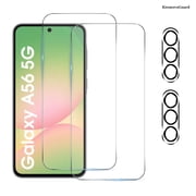 [2+2 Pack] KisonovaGuard Compatible with Samsung Galaxy A56 5G HD Screen Protector with Camera Lens Protector