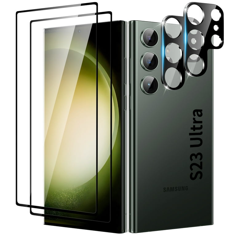 2+2 Pack] Samsung Galaxy S23 Ultra Screen Protector & Camera