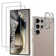 thumbnail image 1 of [2+2 Pack] for Samsung Galaxy S24 Ultra Screen Protector, 9H Tempered Glass, Ultrasonic Fingerprint Compatible, HD Clear Case Friendly for Samsung S24 Ultra Glass Screen Protector 5G, 1 of 7