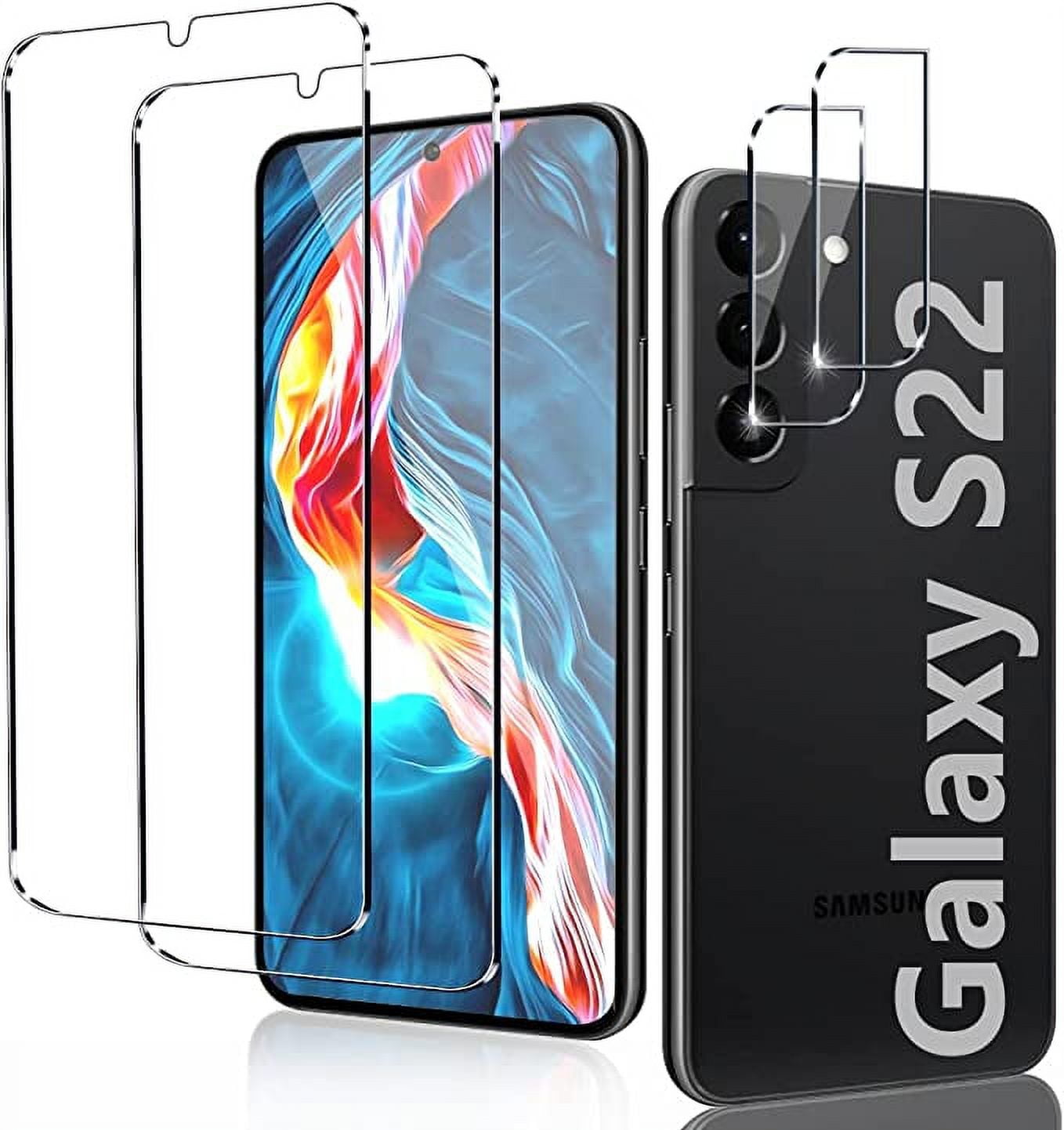 Samsung Galaxy S22 4-Pack Tempered Glass Protector with Camera Lens