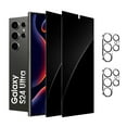 thumbnail image 1 of [2+2 Pack]WeLife for Samsung Galaxy S24 Ultra Screen Protector, Privacy Tempered Glass Screen Protector with Camera Lens Protector [Easy Installation] [9H Hardness] [99.99% HD Clear], 1 of 7