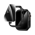 thumbnail image 1 of 2+2-Pack for Apple Watch Series 9/8/7 45mm Case, [Anti-Peeping] TPU Soft Privacy Screen Protector, All-Round PC Protective Cover for iWatch 45mm, 1 of 1