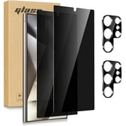 （2+2 Pack） for Galaxy S25 Ultra Privacy Screen Protector Tempered Glass with Camera Lens Protector - High Transparency, Shockproof, Anti-Smudge