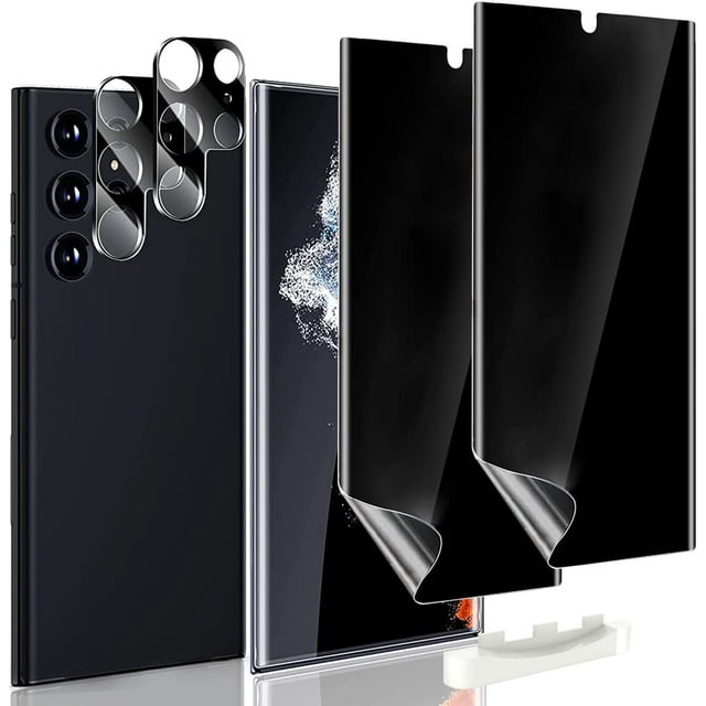 2+2 Pack for Samsung Galaxy S23 Ultra Privacy Screen Protector Not