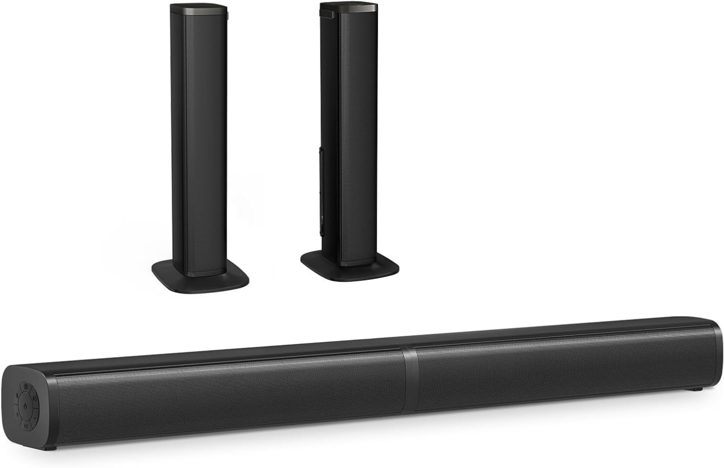 2.2 Sound Bar for TV with Built-in Subwoofers, 32 Inches Detachable ...