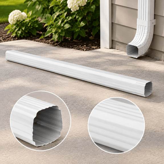 2 2 X 3 Inch 45 White Gutter Downspout Extensions