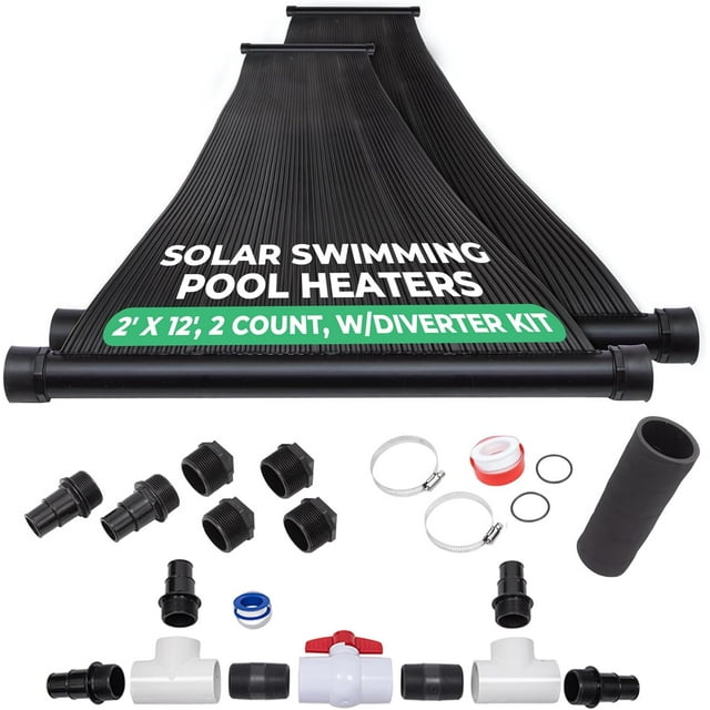2-2'X12' SunQuest Solar Swimming Pool Heater with Diverter Valve Kit ...