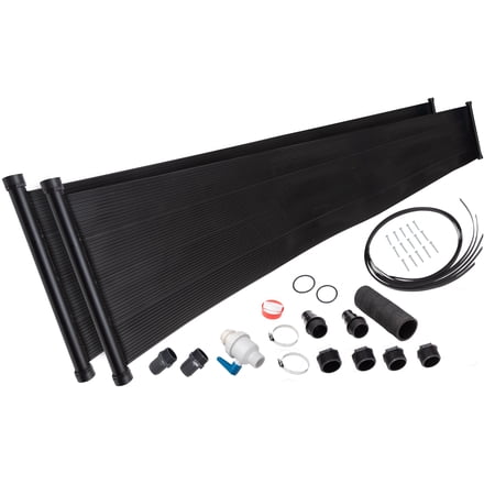 2-2'X20' SunQuest Solar Pool Heater w/ Integrated Valve & Deluxe Roof/Rack Mounting Kit