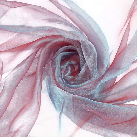 2.2 Yards Sheer Iridescent Organza Fabric 59 Inch Wide Rainbow Laser Gradient Lace Holographic Gauze Fabric Shiny Organza Tulle