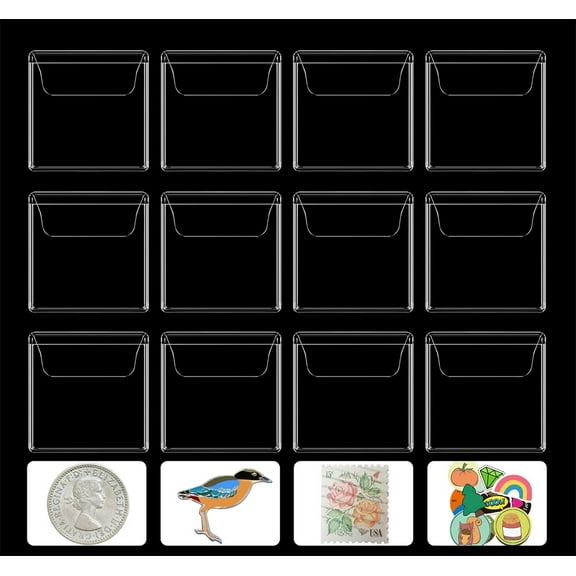 2.2 x 2 Inch Single Pocket Coin Sleeves,50Pack Reusable Individual Plastic Coin Protectors,TGY Portable Clear Coin Storage Sleeves