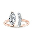2.20 Carat Wonderful Marquise Cut Moissanite Solitaire Wedding Rings