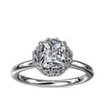 thumbnail image 1 of 2.20 Ct Brilliant Princess Cut Natural Diamond Halo Engagement Ring for Women Solid 950 Platinum Size 5 (F-G/VS1) by Diamond-Capitals, 1 of 8