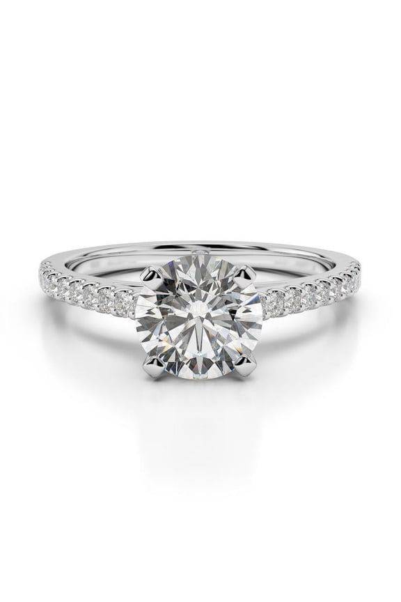 2.20 Ct Brilliant Round Cut Diamond Bridal Rings Solid 950 Platinum