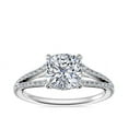 thumbnail image 1 of 2.20 Ct Genuine Cushion Cut Natural Diamond Solitaire Wedding Ring for Women Solid 950 Platinum (F-G/VS1) Size 6 by Diamond-Capitals, 1 of 8