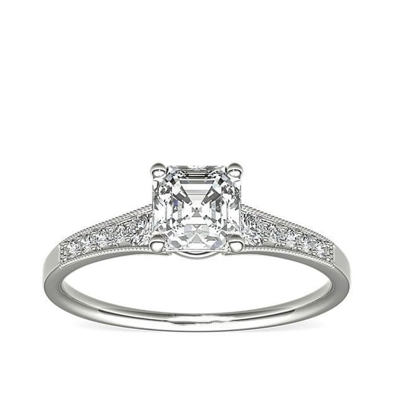 2.20 Ct Latesting Asscher Cut Natural Diamond Solitaire Engagement Ring for her Solid 950 Platinum Size 3 (F-G/VS1) by Diamond-Capitals