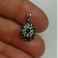 thumbnail image 1 of 2.20Ct Pear Cut Lab Created Blue Sapphire Charm Pendant 14K Yellow Gold Plated 18'', 1 of 4