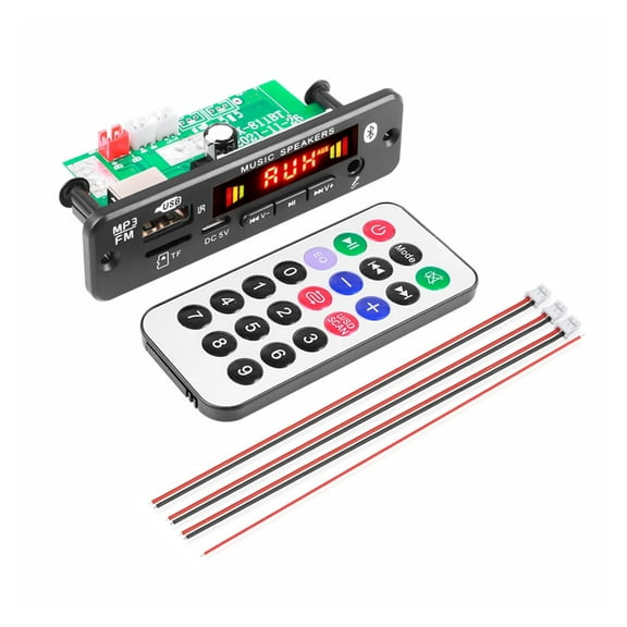 2*20W Stereo Bluetooth 5.0 MP3 Player Decoder Board 12V 40W Amplifier Car FM Radio Module Handsfree Recorders ,High Volume Speakers