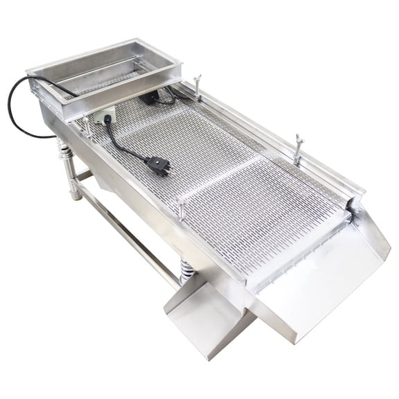 2*20mm Stainless Steel Linear Vibrating Screen Long Strip Holes Screen Linear Screening Equipment