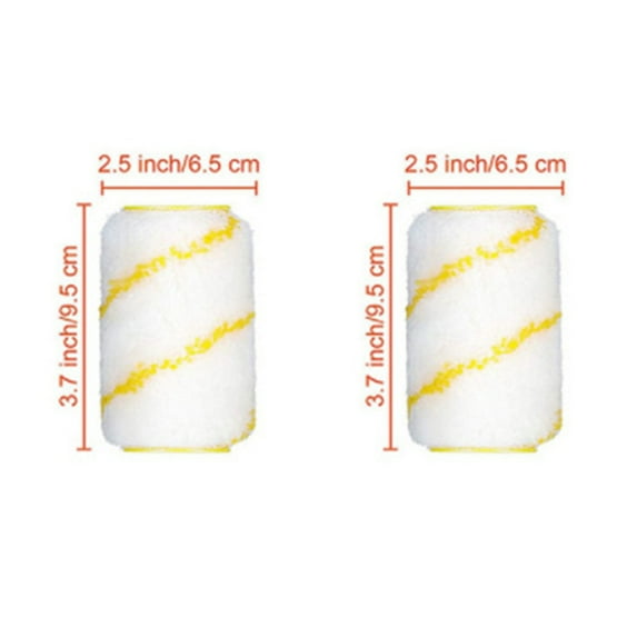 2-20pcs Paint Roller Brush Dense Bristles Latex Paint Roller Accessories for Painting Walls Cabinets Doors Fences Repair Tools (2pcs)