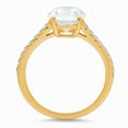 thumbnail image 1 of 2.21 ct Oval Cut Moissanite Solitaire with Accents Engagement Ring for Women in 14K Yellow Gold, 1 of 2
