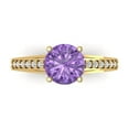 thumbnail image 1 of Clara Pucci 14K Yellow Gold 2.21ct Alexandrite Solitaire with Accents Ring, 1 of 8