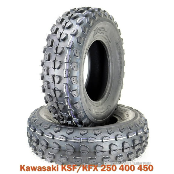 (2) 21x7-10 21x7x10 Kawasaki KSF/KFX 250 400 450 ATV Front Tire Set 6PR
