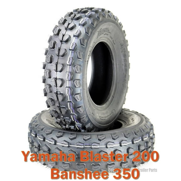(2) 21x7-10 21x7x10 Yamaha Blaster 200 Banshee 350 ATV Front Tire Set 6PR