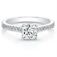 thumbnail image 1 of 2.22 Ct Cushion Cut Lab Created Diamond Wedding Ring for women 14K White Gold Size 9.5, 1 of 7