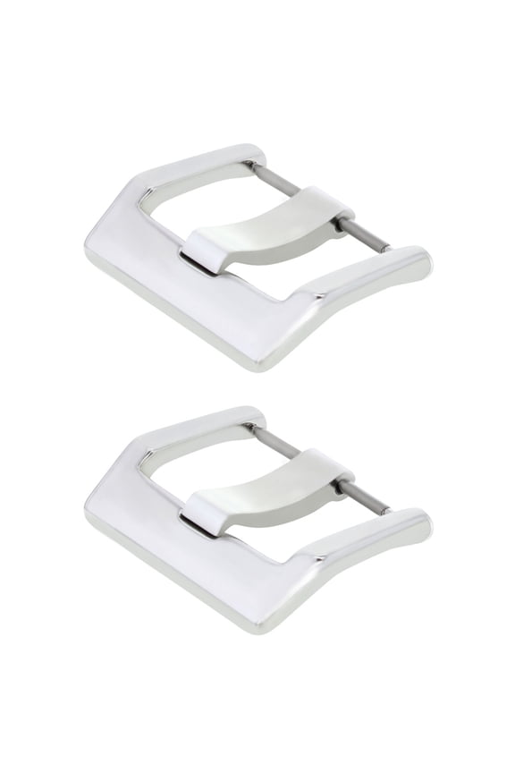 2-22MM BUCKLE FOR BELL & ROSS RUBBER BAND LEATHER STRAP BR01, BR02, BR03 SHINY