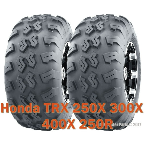 (2) 22x7-10 22x7x10 ATV front tires set Honda TRX 250EX 300EX 400EX 450R
