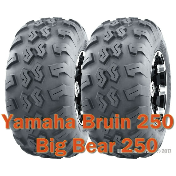 (2) 22x7-10 22x7x10 ATV front tires set Yamaha Bruin 250 Big Bear 250