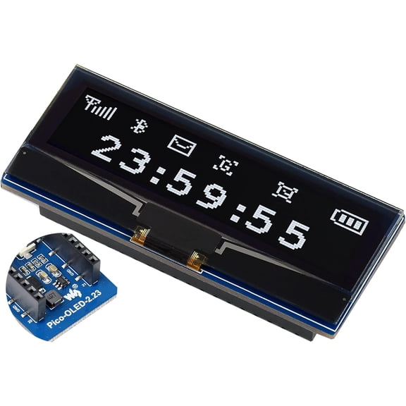 2.23inch OLED Display Module for Pico, 12832 Pixel,4-Wire SPI/I2C Interface, 3.3V/5V Operating Voltage