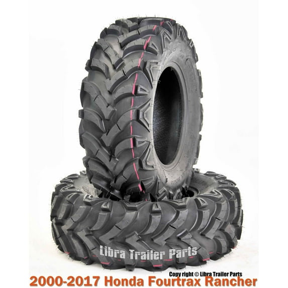 (2) 24x8-12 ATV Front Tire Set 6PR for 2000-2017 Honda Fourtrax Rancher
