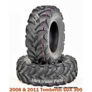 2 24x8-12 ATV Front Tire Set 6PR for 2008 & 2011 Tomberlin SDX 300