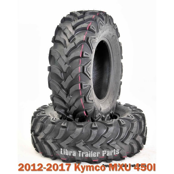 (2) 24x8-12 ATV Front Tire Set 6PR for 2012-2017 Kymco MXU 450I