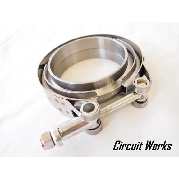 2.25" / 57mm V-Band Clamp & Flange Kit for Custom Mid Front Pipe Pipe Exhaust