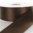 thumbnail image 1 of 2.25" Double Faced Satin Ribbon 850 Brown 100 Yard, 1 of 2