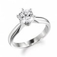 thumbnail image 1 of 2.25 CT Round Diamond Solitaire Engagement Ring, 14K White Gold - Size 6.5, 1 of 1