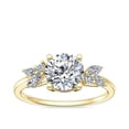 thumbnail image 1 of 2.25 Carat Round Cut Moissanite Diamond 4 Prongs Stunning Bridal Ring for Women 14K Yellow Gold Ring Size 8 Fancy Jewelry by Diamond-Capitals, 1 of 8