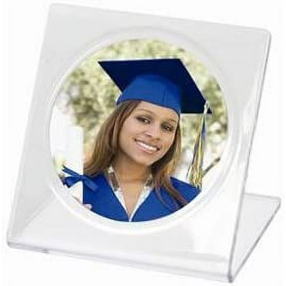 2.25" Circle Photo Bent Easel Frames - Pack of 100