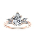 thumbnail image 1 of 2.25 Ct PPear Cut (D/VVS1) Moissanite Luxurious Engagement Ring for Ladies in 14K Rose Gold Ring Size 3 Trendy Jewelry by Diamond-Capitals, 1 of 8