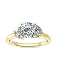 thumbnail image 1 of 2.25 Ct Wonderful Round Cut (D/VVS1) Moissanite Anniversary Ring for her Solid 14K Yellow Gold Size 10 by Diamond-Capitals, 1 of 8