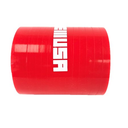 2.25" I.D. Red Straight Silicone hose Coupler 4 layer polyester high Temp