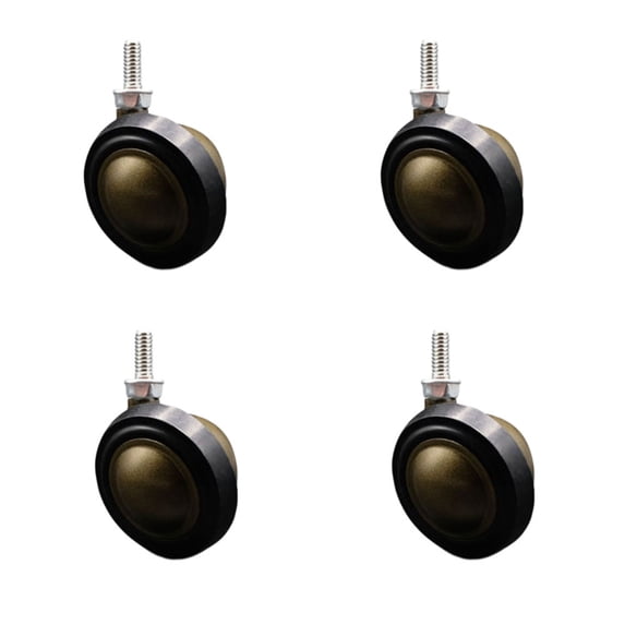 2.25 Inch Antique Soft Tread Ball Caster – 5/16 Inch Threaded Stem – Set of 4