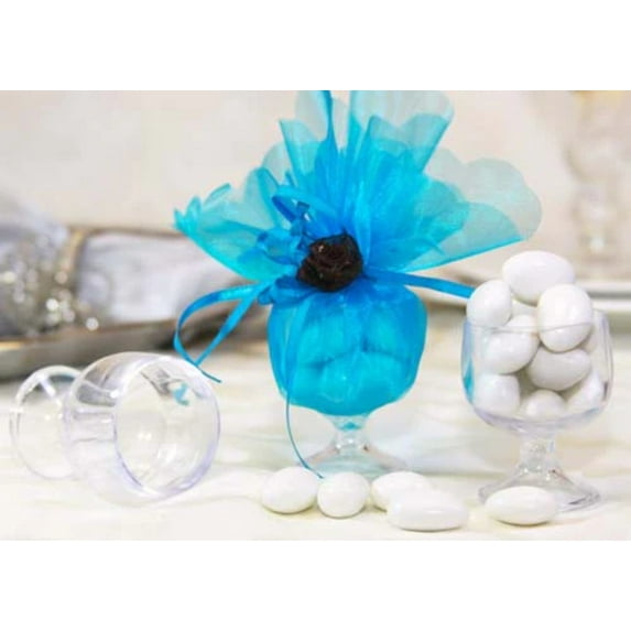2.25 Inch Mini Clear Plastic Brandy Cup (12 Pieces)