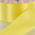 thumbnail image 1 of 2.25" Lemon Double Face Satin Ribbon 25 yard Reel, 1 of 2