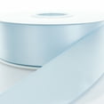 thumbnail image 1 of 2.25" Light Blue Double Face Satin Ribbon 3 yard Reel, 1 of 2
