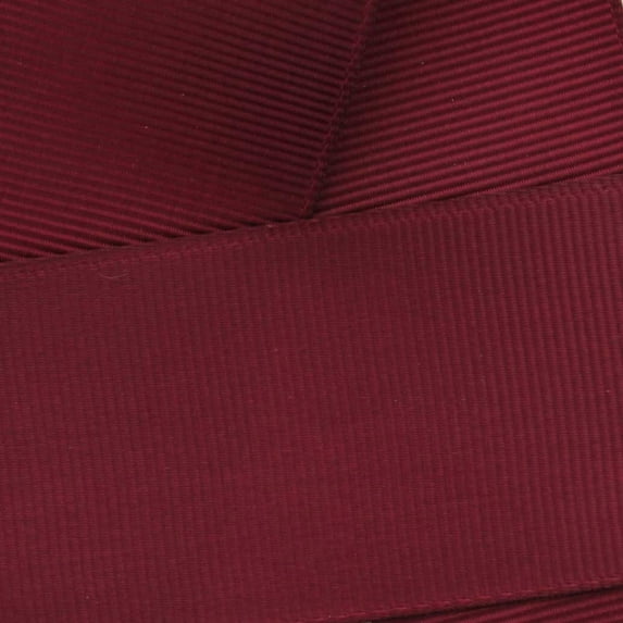 2.25" Grosgrain Ribbon Solid 789 Maroon 50 Yard