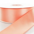 thumbnail image 1 of 2.25" Peach Double Face Satin Ribbon 3 yard Reel, 1 of 2