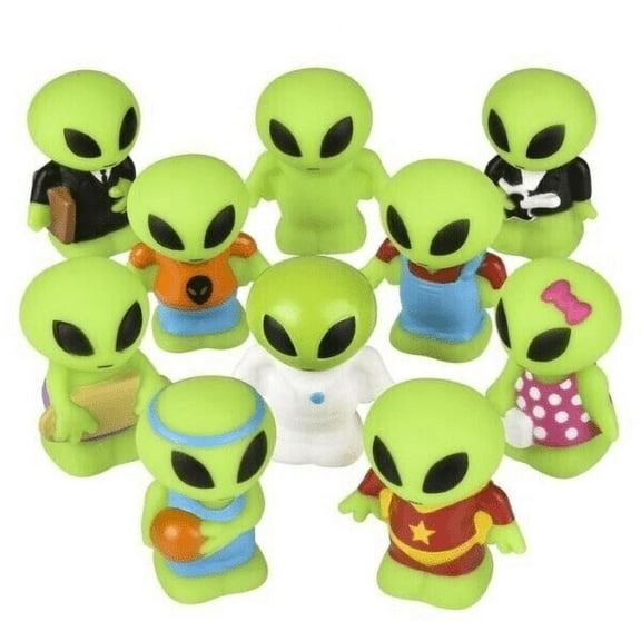 2.25" RUBBER ALIEN - 10 Piece Assortment